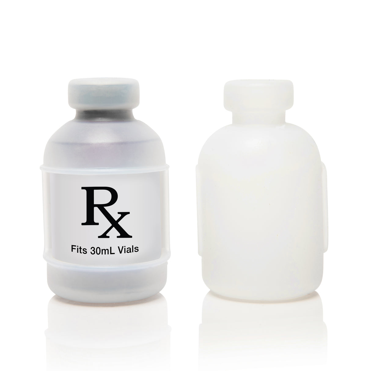 Vial Safe insulin vial protector for 30mL vials fits vials from Olympia Pharmacy and Empower Pharmacy.