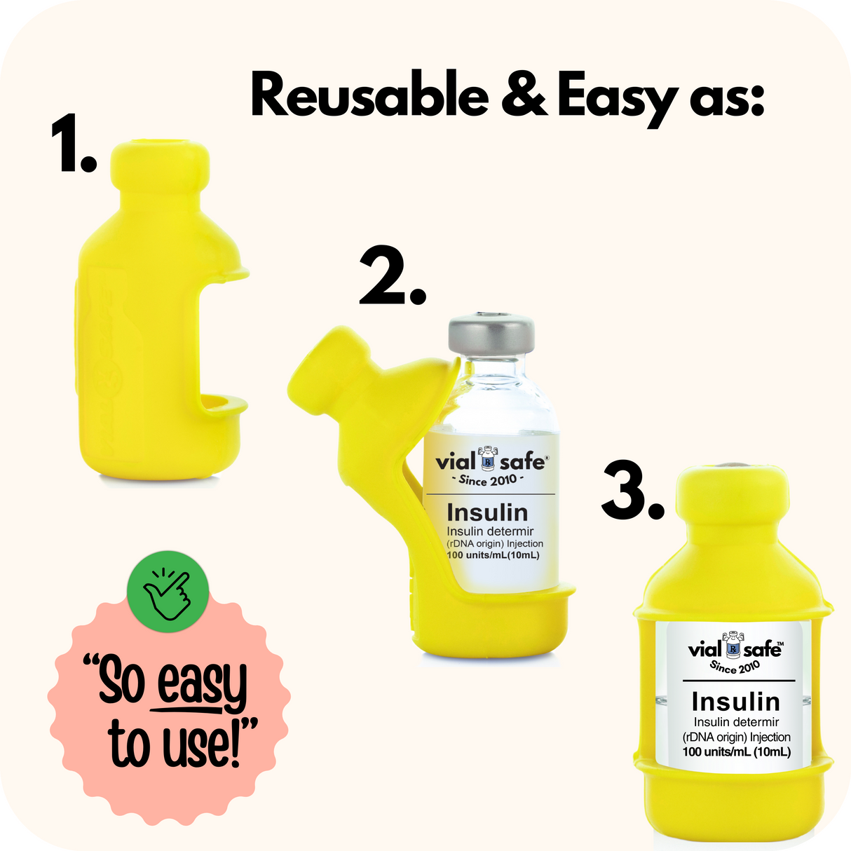 Support Ukraine 2-Pack Insulin Vial Protector Case (Fits most 10mL Brands)