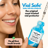 Tie Dye Blue 2-Pack Insulin Vial Protector Case For Humulin R U-500, 20mL