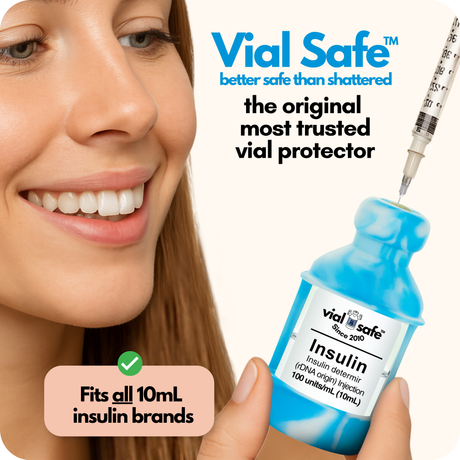 Tie Dye 5-Pack Insulin Vial Protector Case (Fits most 10mL Brands)