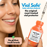 Tie Dye Orange 2-Pack,  Insulin Vial Protector Case (Fits most 10mL Brands)