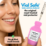 Pink 2-Pack,  Insulin Vial Protector Case (Fits most 10mL Brands)