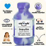 Tie Dye 5-Pack Insulin Vial Protector Case (Fits most 10mL Brands)