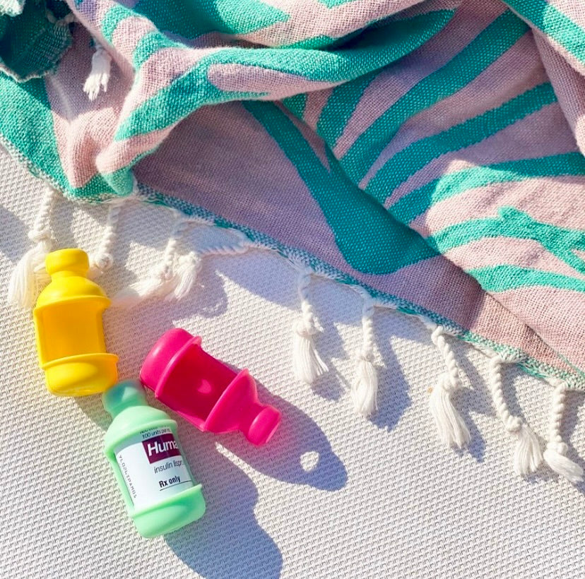 Vial Protector, Vial Safe, Diabetes Case, Vial Case, Bottle Protector, Diabetes Accessories, Diabetes Accessory, Insulin Pump, Bottle Sleeve, Insulin Case, Insulin Vial, Cat Insulin, Diabetes Cover, Diabetes Travel, Diabetic Supplies, Diabetes Supplies, Insulin Bottle Protector, Mojito Green, Yellow, Raspberry Sorbet, Humalog