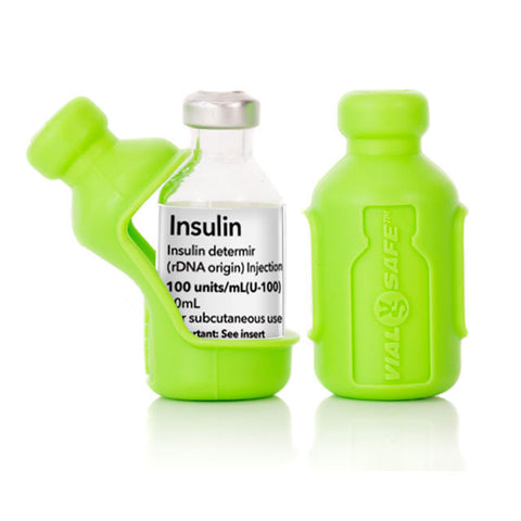 Light Green 2-Pack,  Insulin Vial Protector Case (Fits most 10mL Brands)