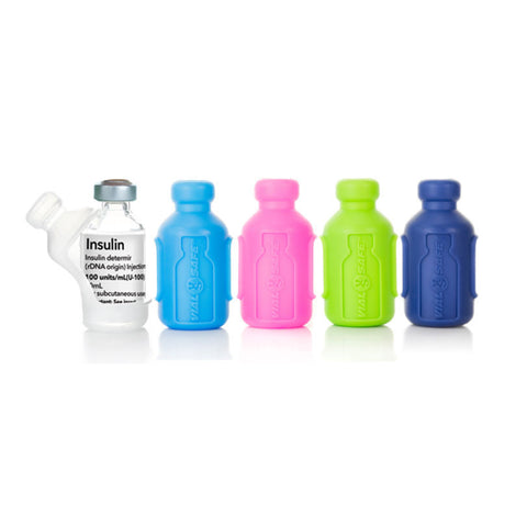 Colorful 5-Pack,  Insulin Vial Protector Case (Fits most 10mL Brands)