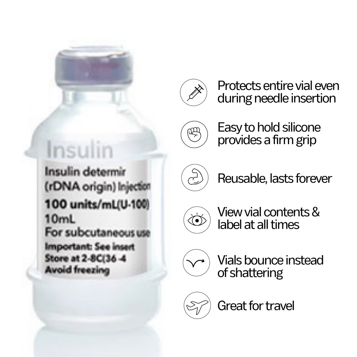 Vial Protector, Vial Safe, Diabetes Case, Vial Case, Bottle Protector, Diabetes Accessories, Diabetes Accessory, Insulin Pump, Bottle Sleeve, Insulin Case, Insulin Vial, Cat Insulin, Diabetes Cover, Diabetes Travel, Diabetic Supplies, Diabetes Supplies, Insulin Bottle Protector, Reasons to Love Vial Safe, Infographic