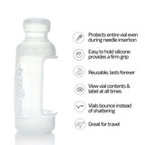 Clear 2-Pack,  Insulin Vial Protector Case (Fits Lantus, Apidra or Admelog)